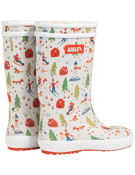 Aigle - Bottes pour enfant fourrée à motif