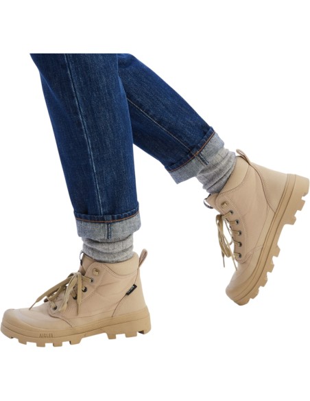 Aigle - Boots beige pour homme
