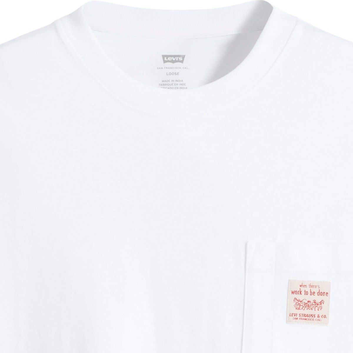 Levi's - T-shirt blanc homme