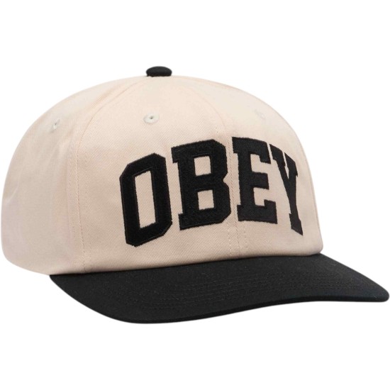 OBEY - Casquette écru broderie noire
