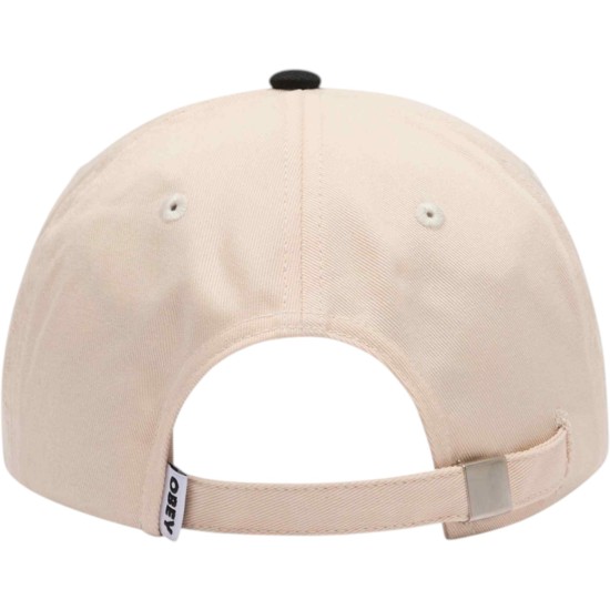 OBEY - Casquette écru broderie noire 2