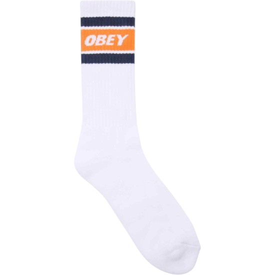 OBEY - Chaussettes blanches et oranges