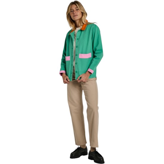 Graine Clothing - Veste en jean verte