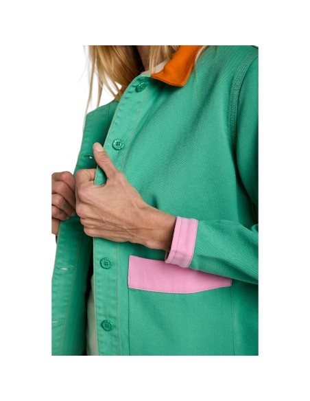 Graine Clothing - Veste en jean verte