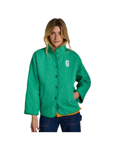 Graine Clothing - Veste loose matelassée vert