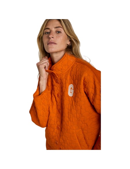 Graine Clothing - Veste loose matelassée orange