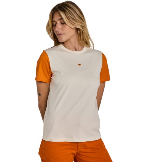 Graine Clothing - T-shirt écru et orange