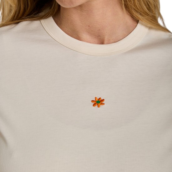 Graine Clothing - T-shirt écru et orange 2