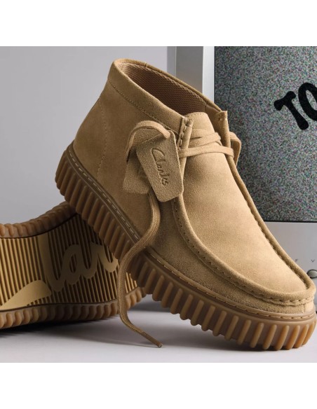 Clarks - Torhill Hi en daim pour homme