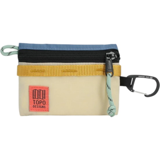 Topo designs - Mini pochette rando beige bleu 2