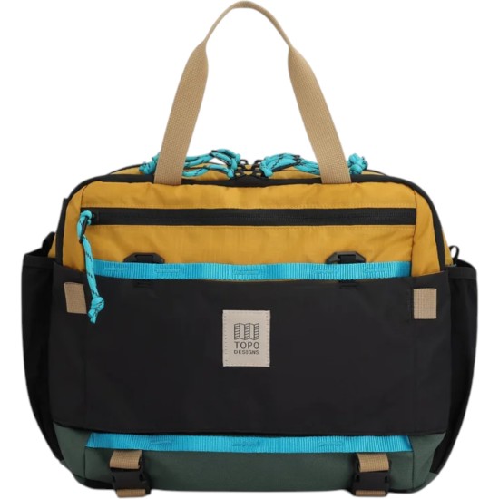 Topo designs - Sac à main bandoulière rando noir jaune