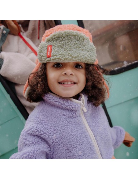 Hello Hossy | Chapka saumon et vert