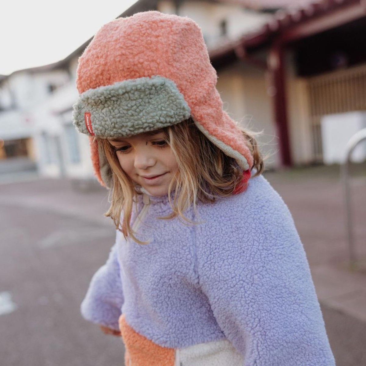 Hello Hossy | Chapka saumon et vert