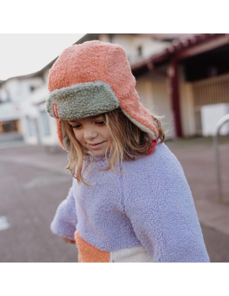 Hello Hossy | Chapka saumon et vert