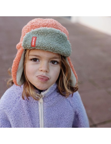 Hello Hossy | Chapka saumon et vert