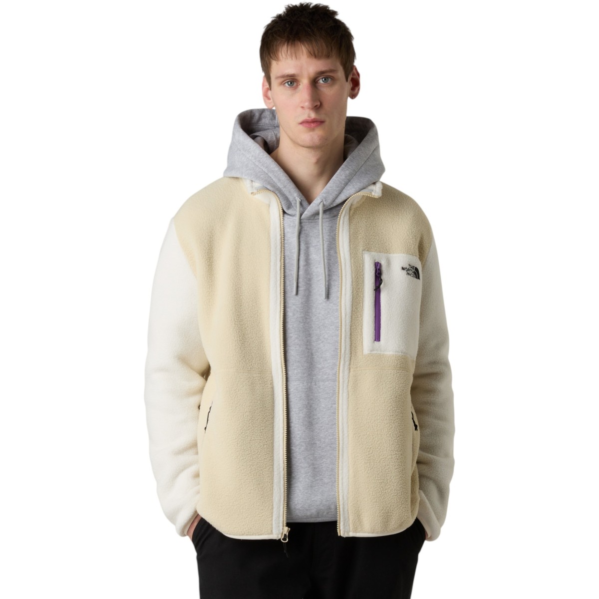 THE NORTH FACE -  Veste polaire blanc écru