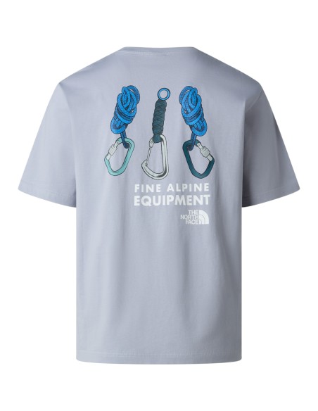 THE NORTH FACE - T-shirt violet pastel unisexe nœuds escalade