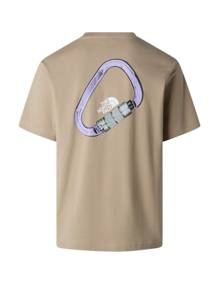 THE NORTH FACE - T-shirt taupe unisexe mousqueton