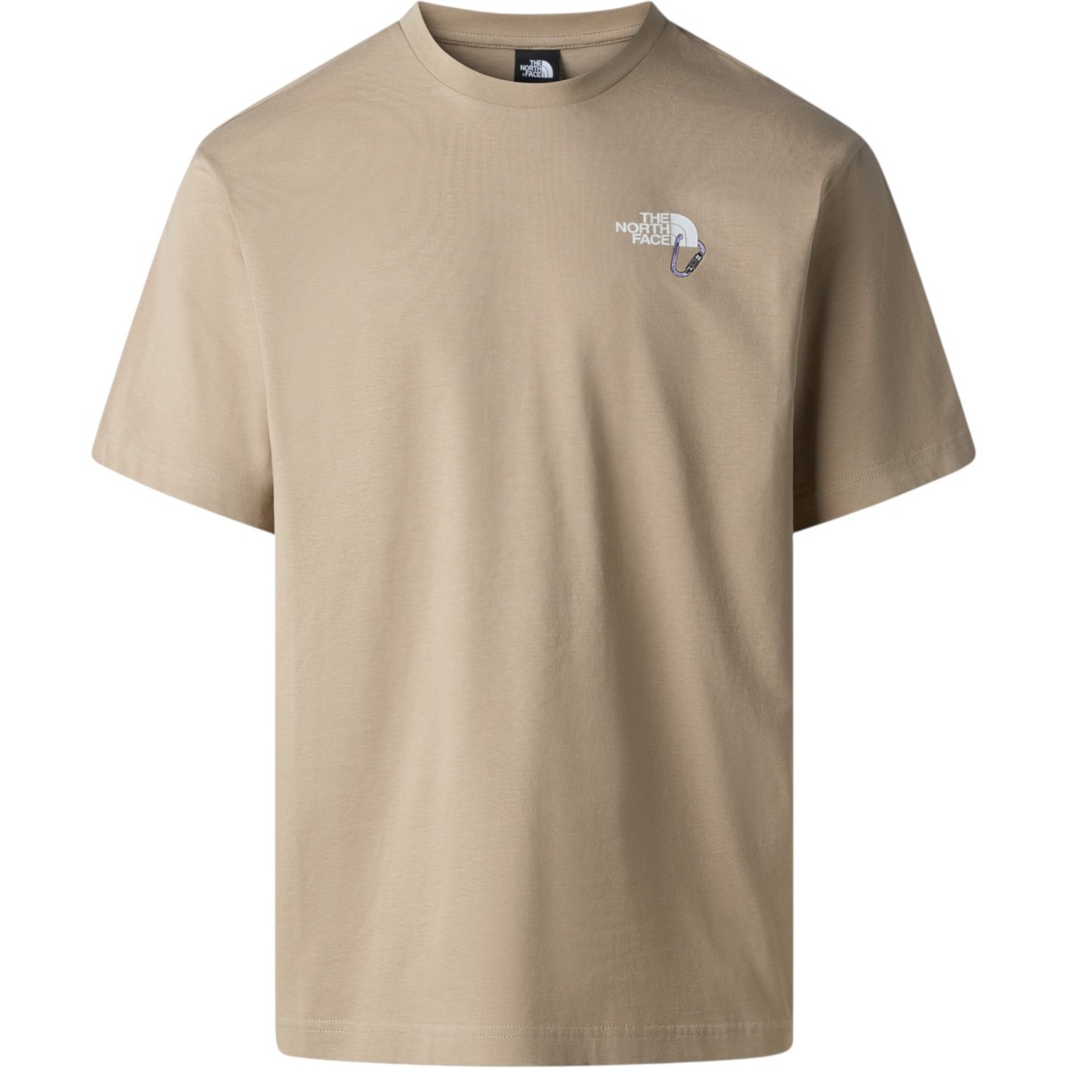 THE NORTH FACE - T-shirt taupe unisexe mousqueton