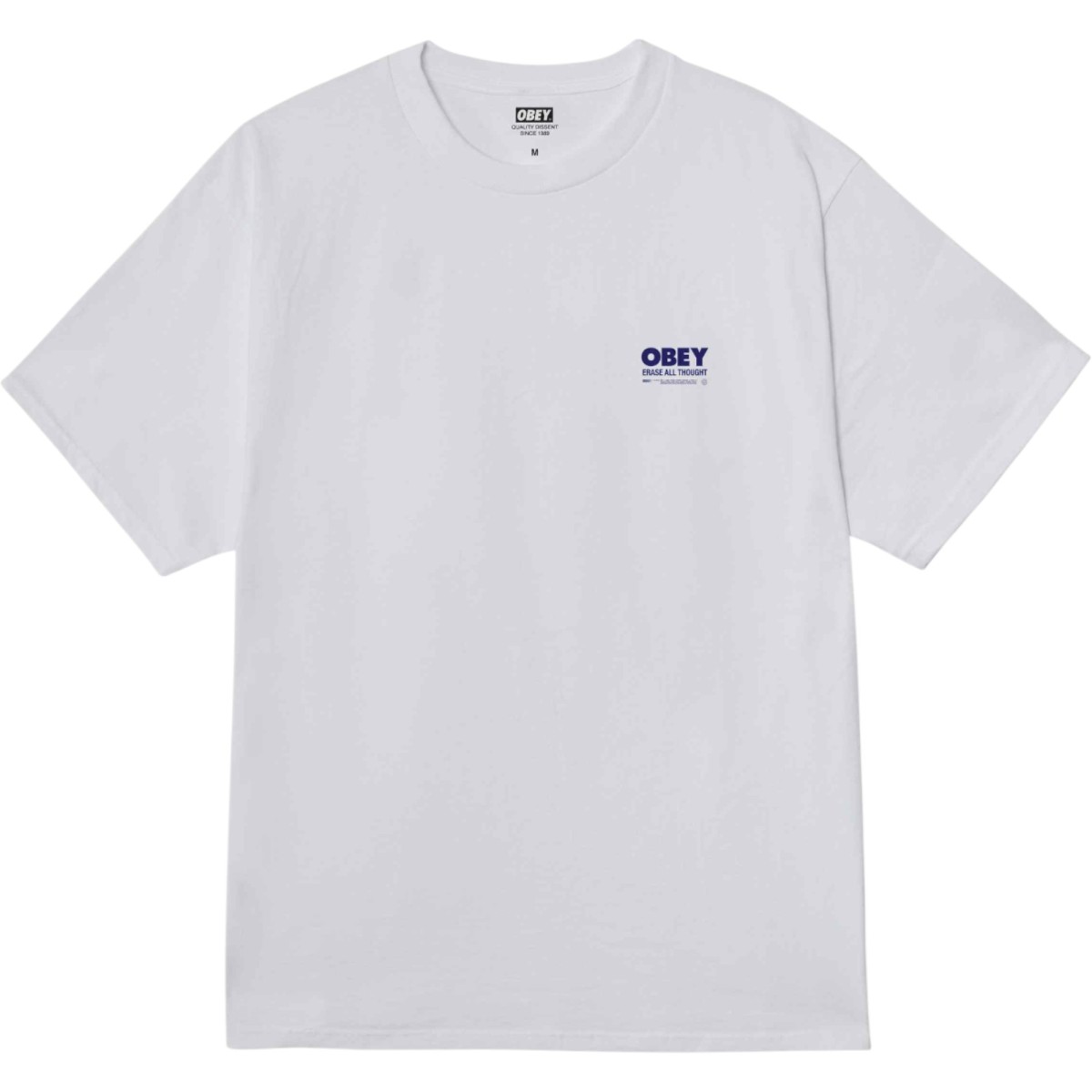OBEY - T-shirt blanc avec impression dans le dos