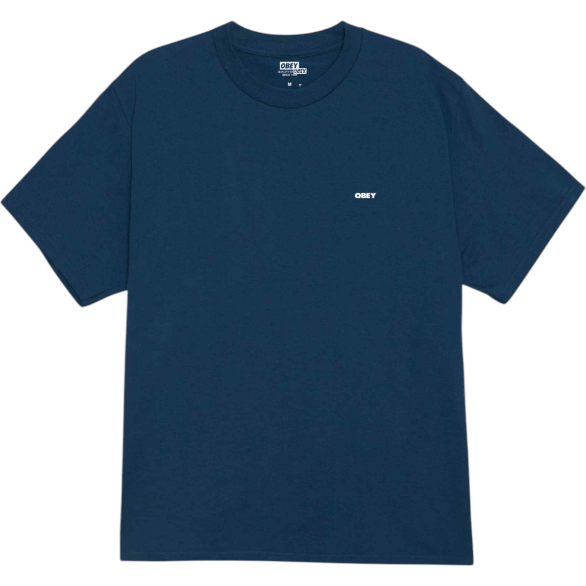 OBEY - T-shirt bleu avec impression dans le dos