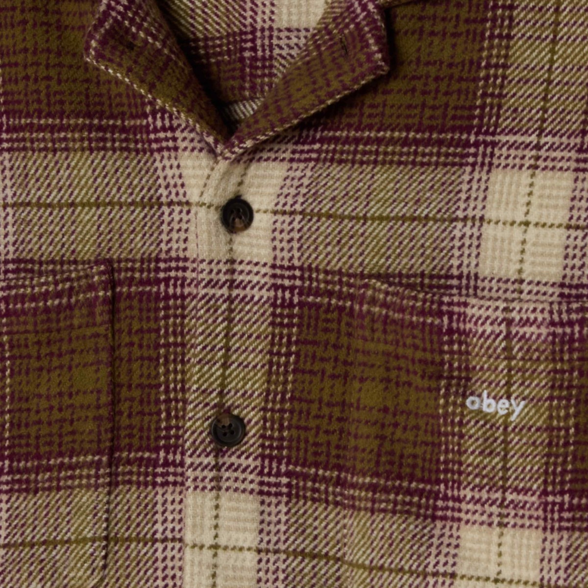 OBEY - Veste chemise à carreaux