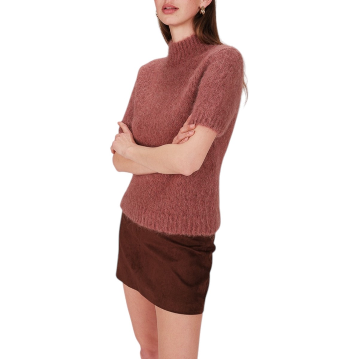 Grace et Mila |Pull manches courtes terracotta