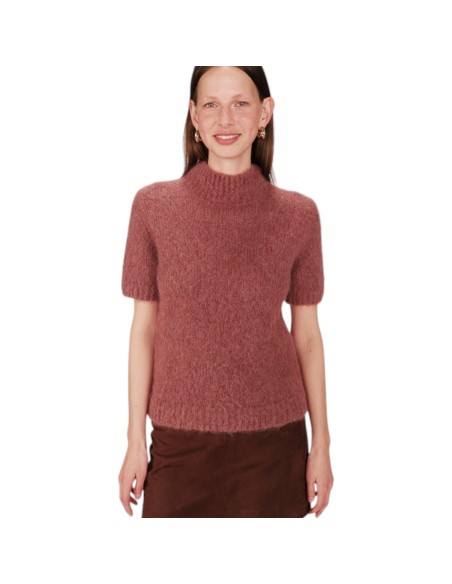 Grace et Mila |Pull manches courtes terracotta