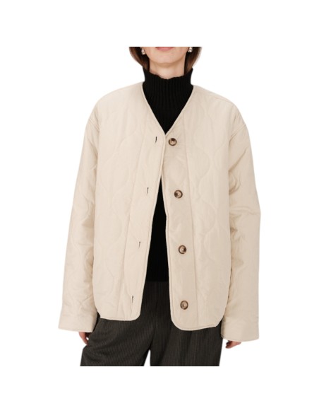 Grace et Mila | Veste matelassée beige
