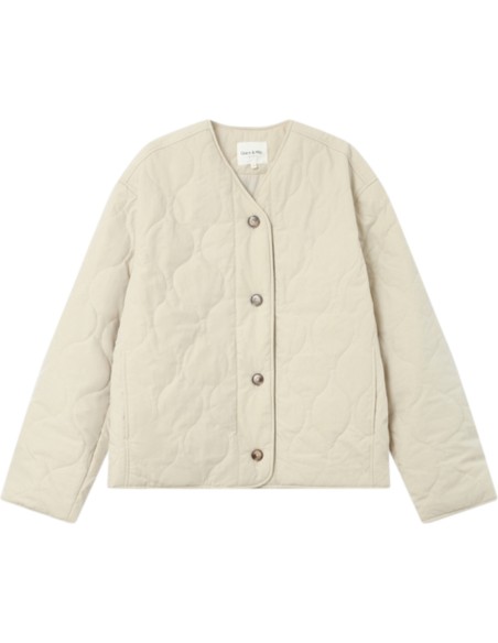 Grace et Mila | Veste matelassée beige