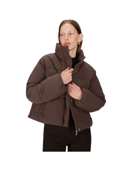 Grace et Mila | Doudoune courte chocolat