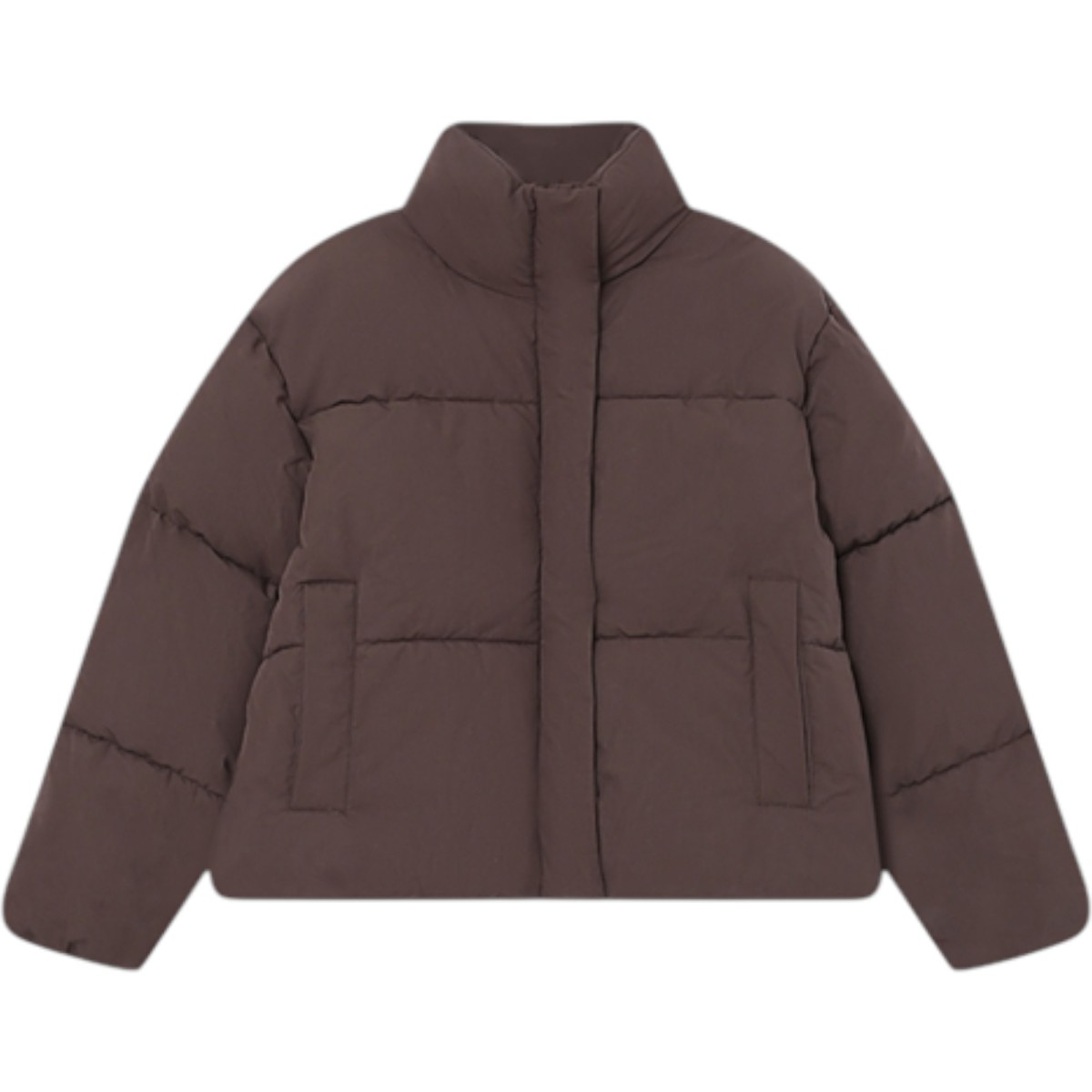 Grace et Mila | Doudoune courte chocolat