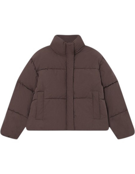 Grace et Mila | Doudoune courte chocolat