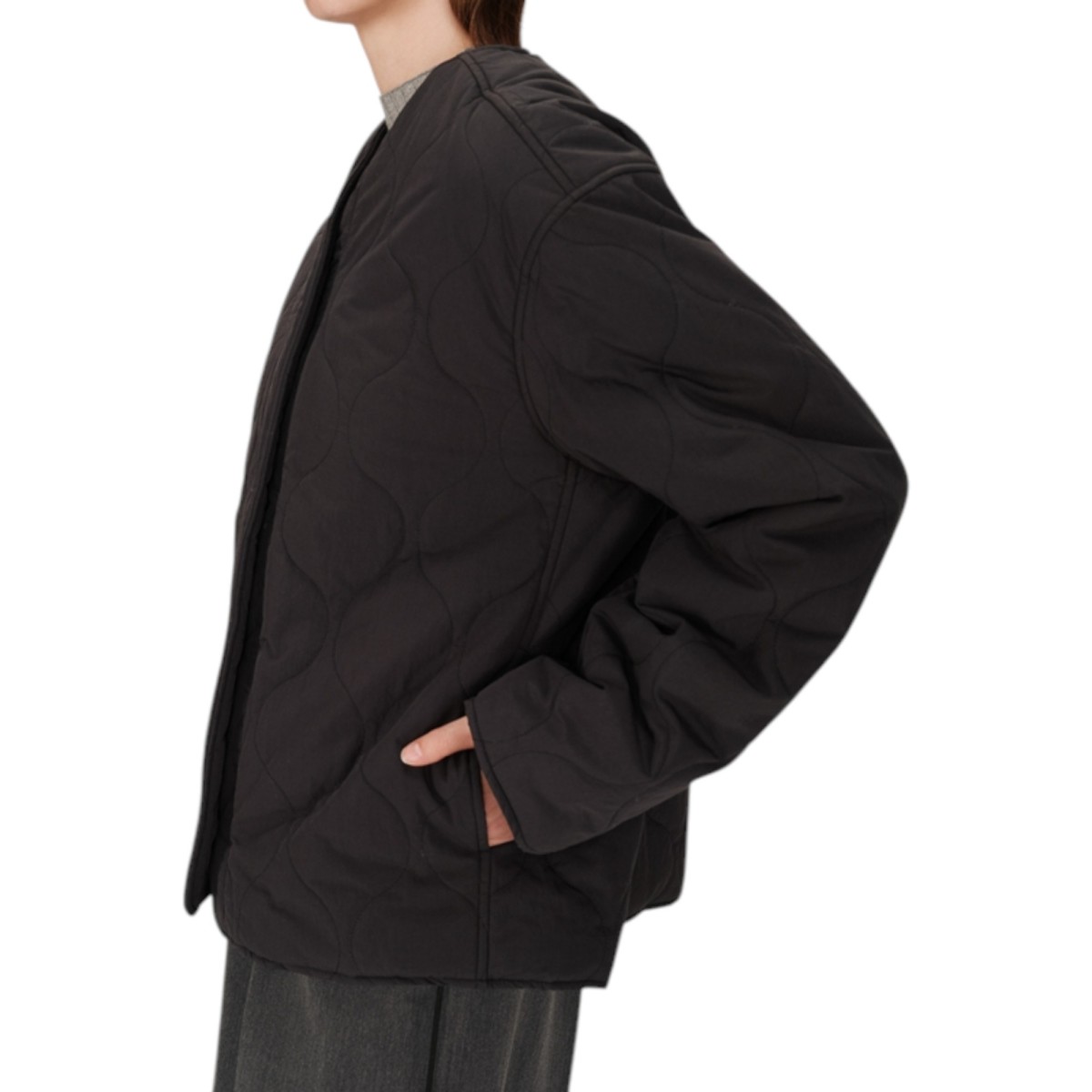 Grace et Mila | Veste matelassée noir