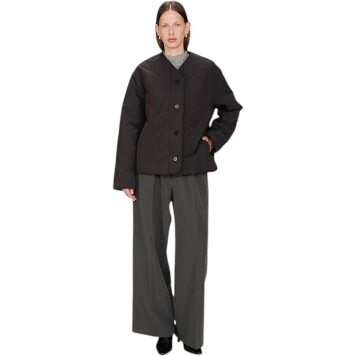 Grace et Mila | Veste matelassée noir