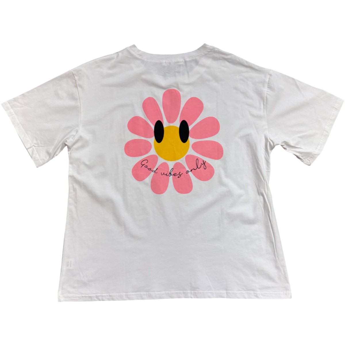 T-Shirt blanc fleur