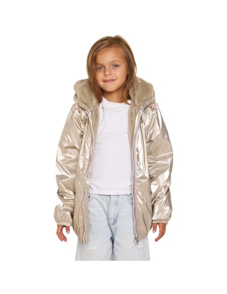 Laura Jo | Manteau imperméable or enfant