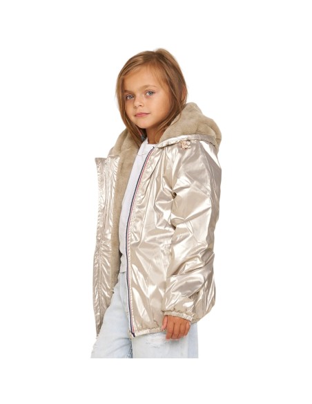 Laura Jo | Manteau imperméable or enfant