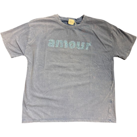 T-Shirt amour bleu