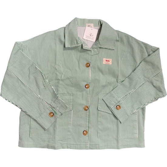 Veste à rayures vertes