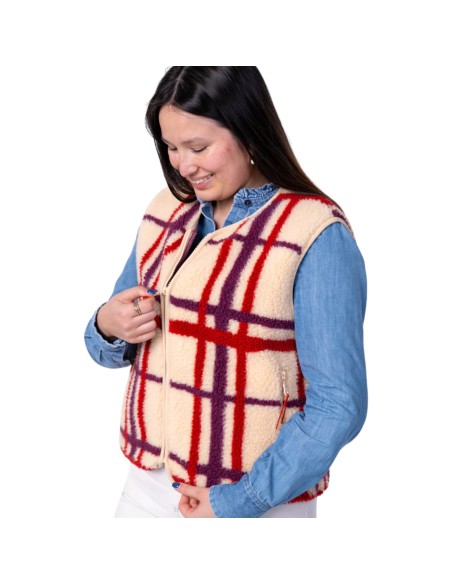 BillyBelt | Veste sans manche à carreaux femme