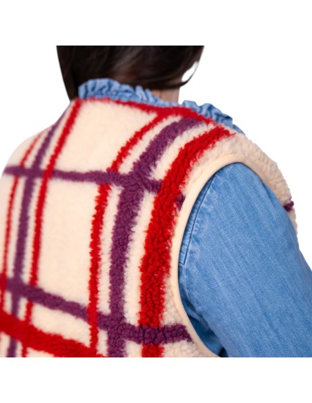 BillyBelt | Veste sans manche à carreaux femme