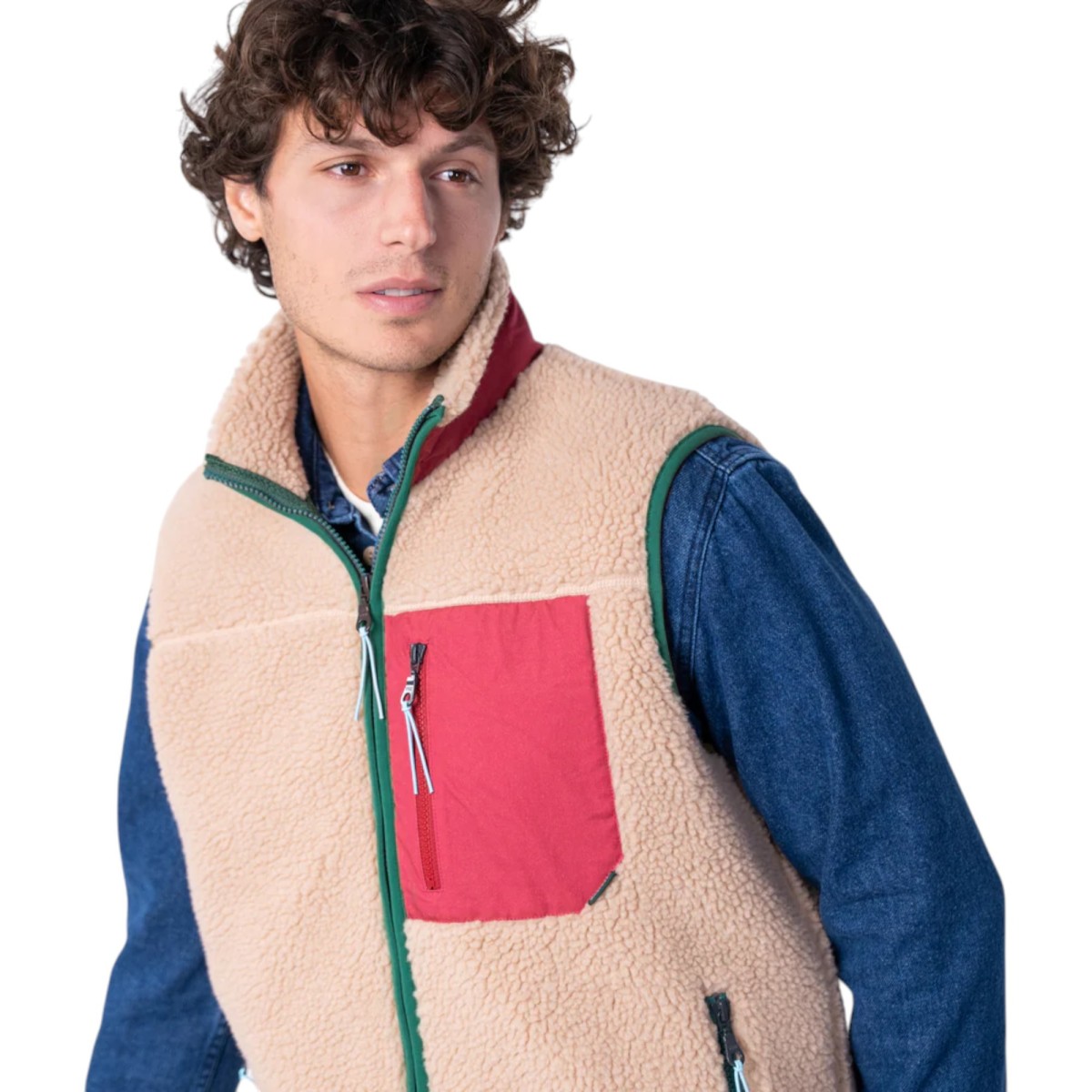 BillyBelt | Veste sans manche beige unisexe