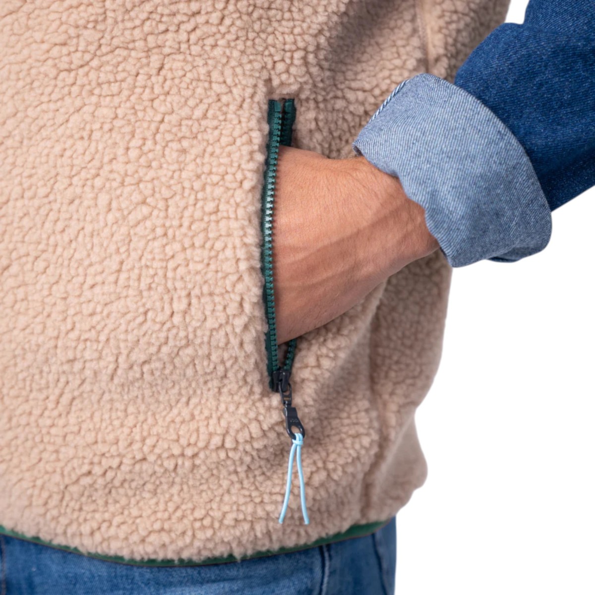 BillyBelt | Veste sans manche beige unisexe