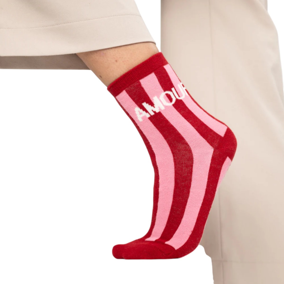 BillyBelt | Chaussettes amour rose rouge