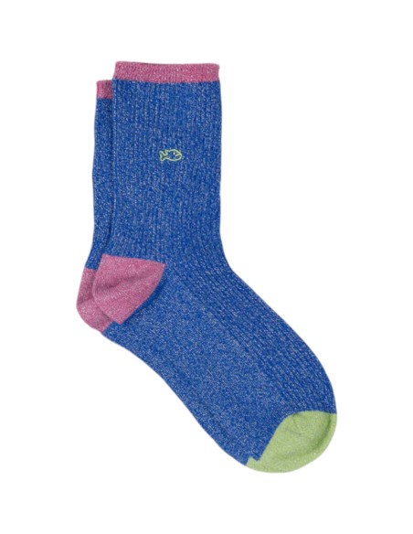 BillyBelt | Chaussettes pailletées bleu électrique