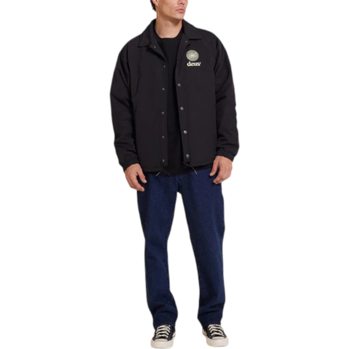 Deus Ex Machina - Veste noire avec impression