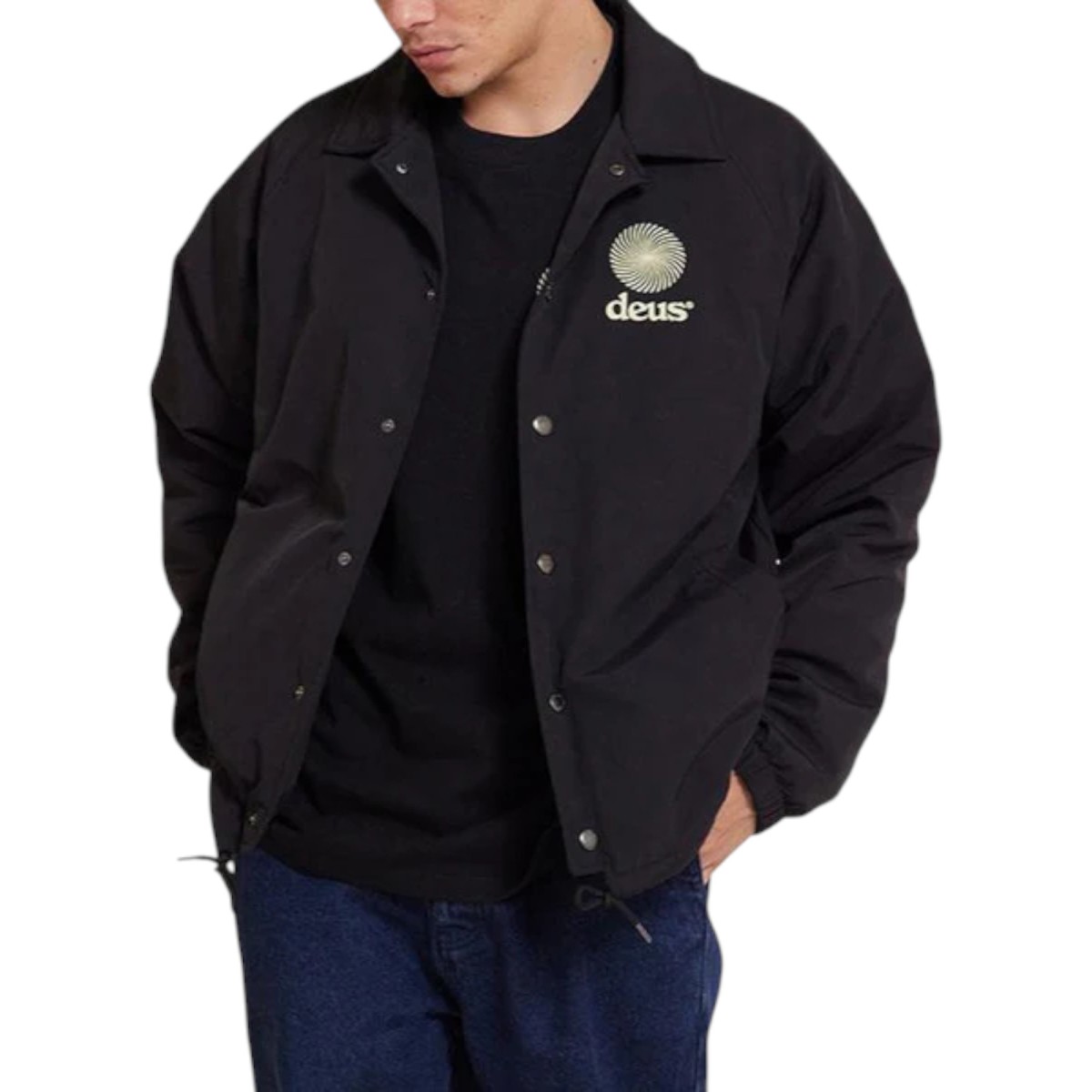 Deus Ex Machina - Veste noire avec impression