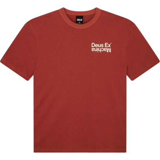 Deus Ex Machina - T-Shirt terracotta imprimé