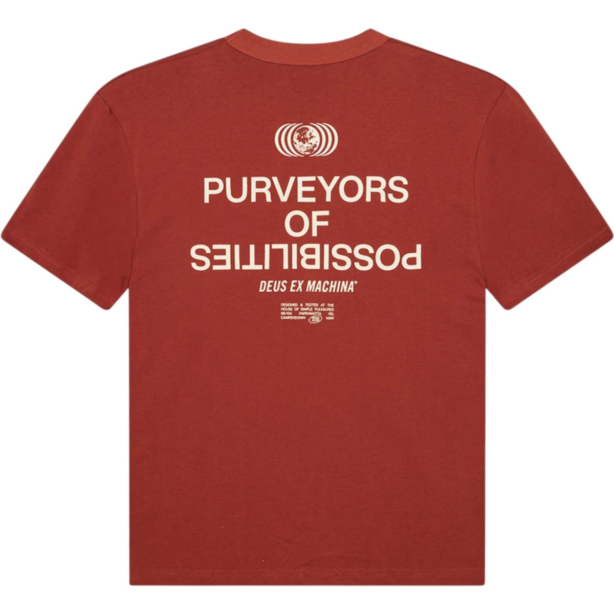 Deus Ex Machina - T-Shirt terracotta imprimé